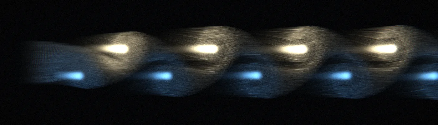 a satellite cloud street — the wake as seen from above an island