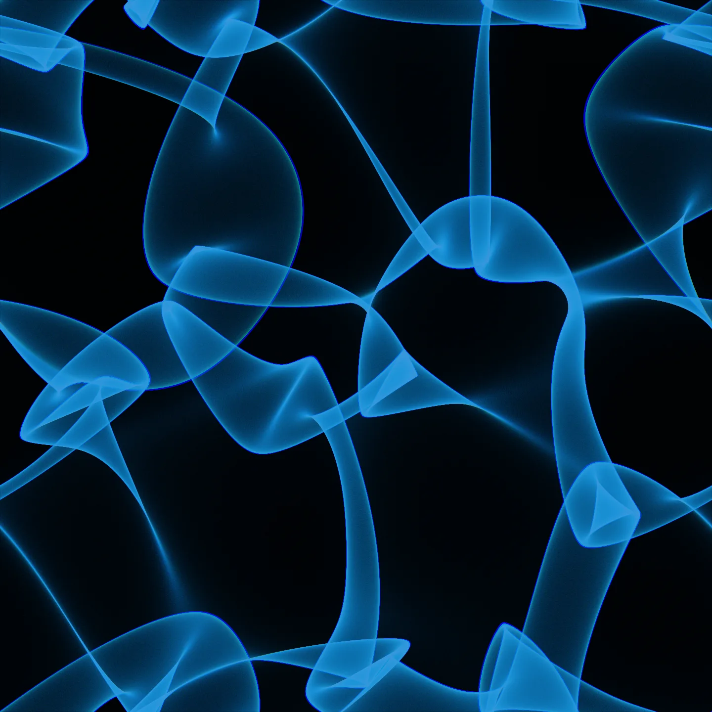 folded nets — the web laid over itself