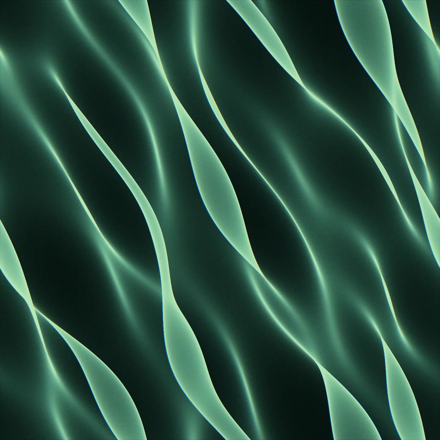 a swell — braids drawn by one long wave train