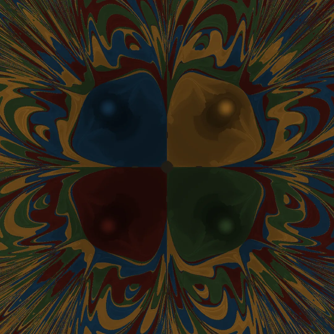 compass — four magnets